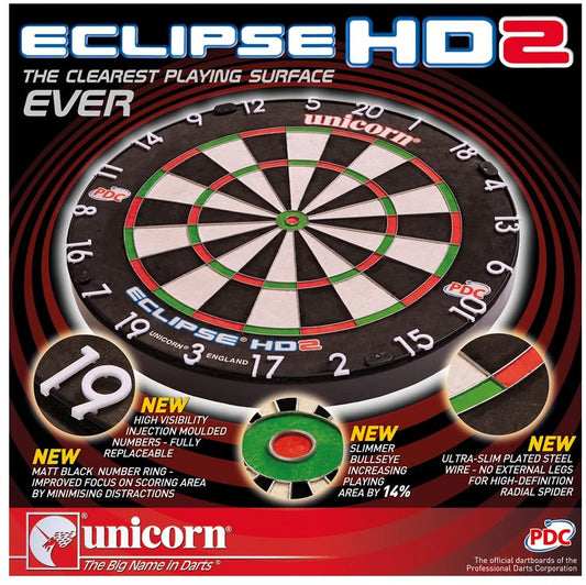Unicorn Eclipse HD2 Dartboard Interchangeable Number Ring